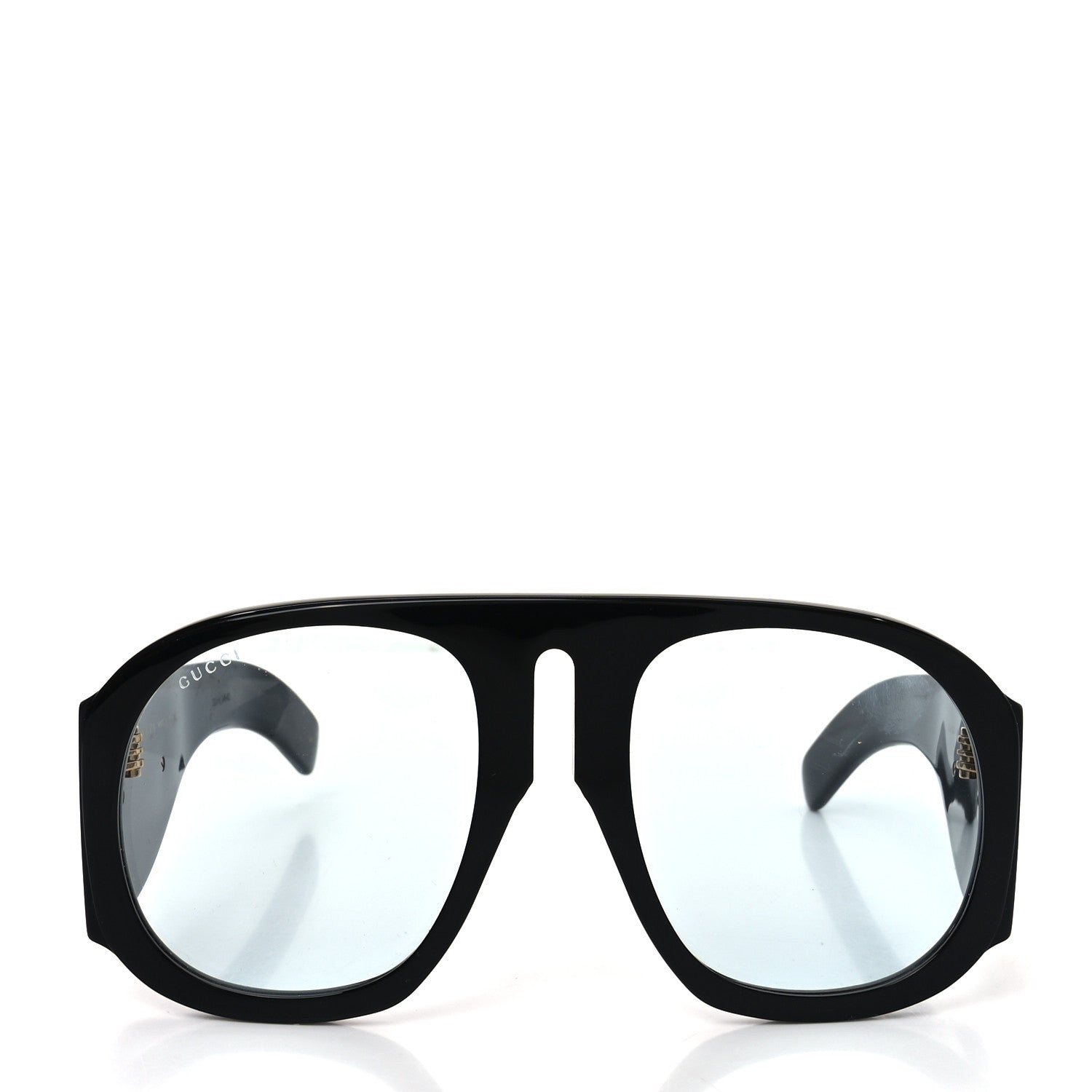 Gucci Oversized Aviator Sunglasses — Black GG0152S