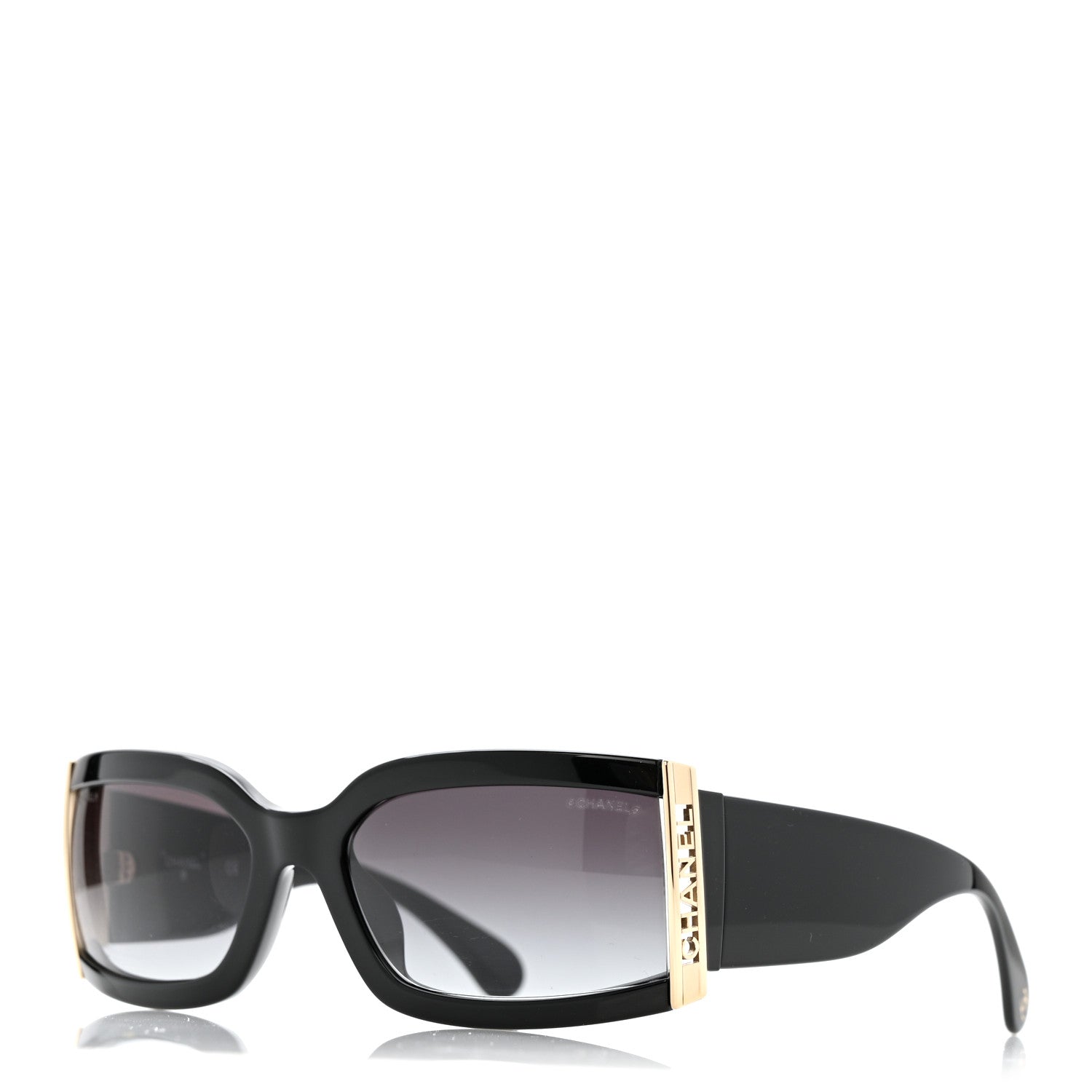 Chanel Rectangle Sunglasses — Black