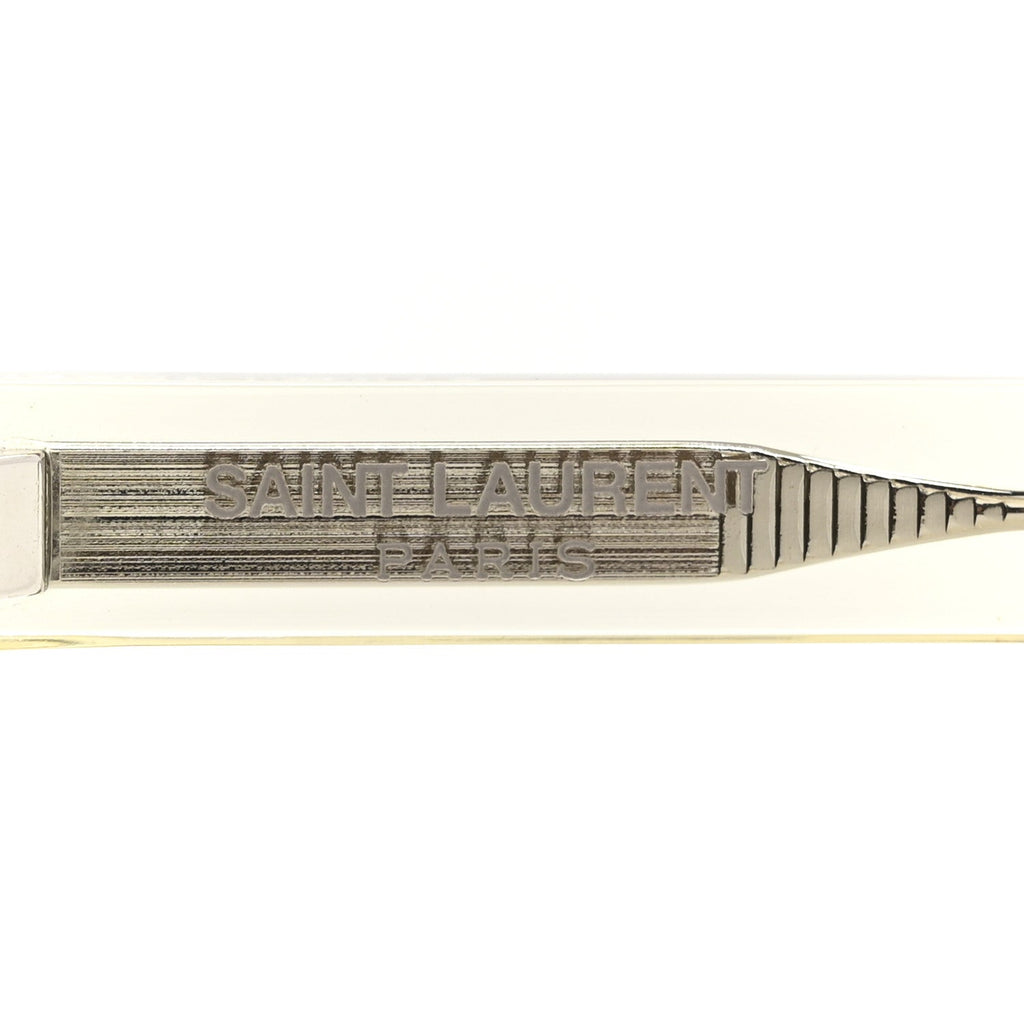 Saint Laurent Square Sunglasses — Transparent SL461