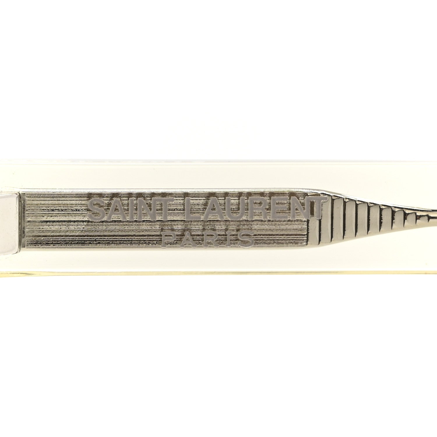 Saint Laurent Square Sunglasses — Transparent SL461