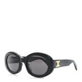 Celine Oval Sunglasses — Black