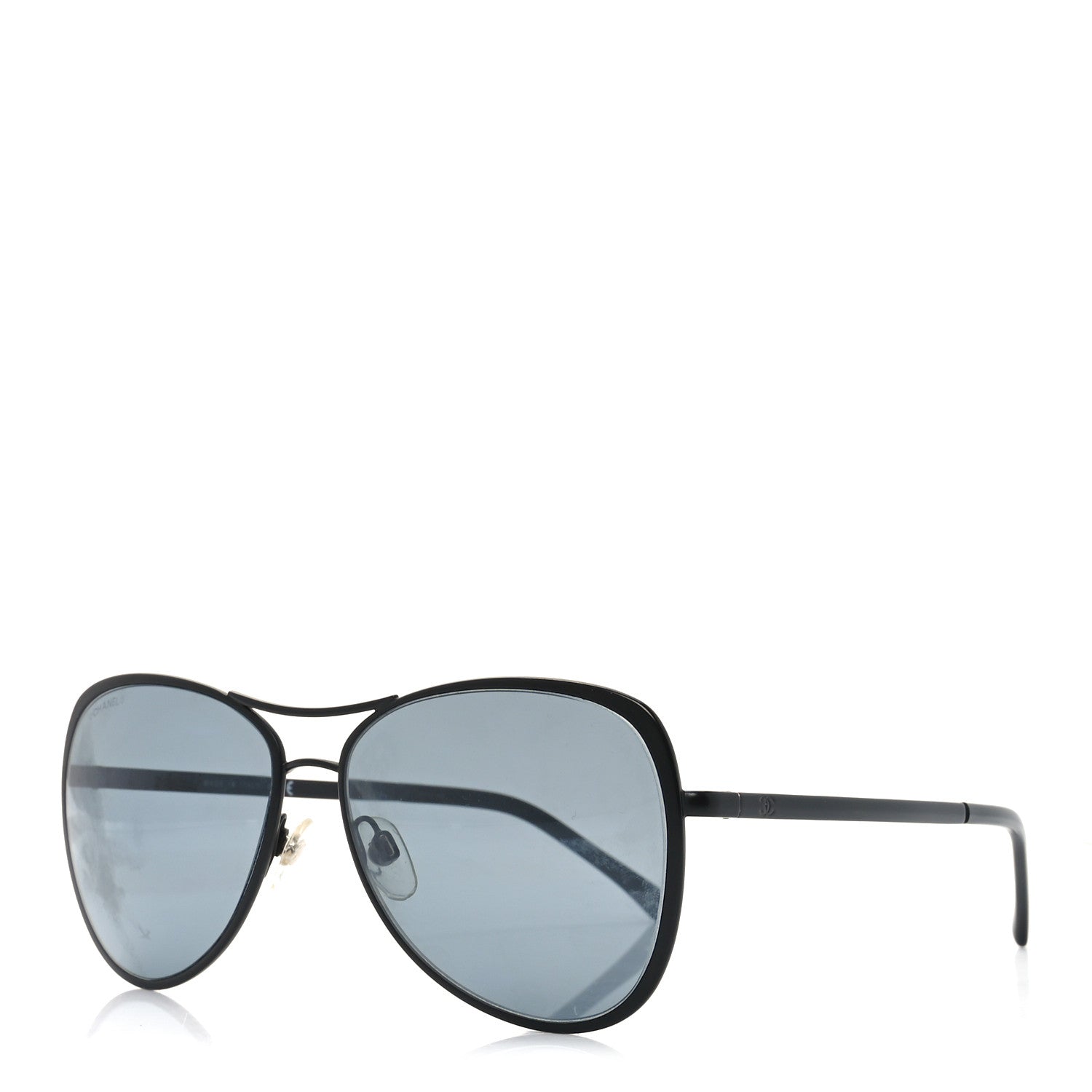 Chanel Aviator Sunglasses — Black