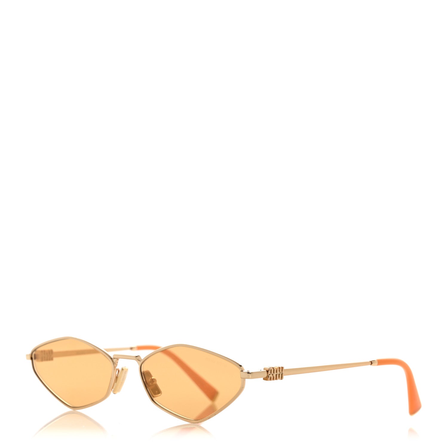 Miu Miu Oval Sunglasses — Orange SMU56Z