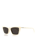 Saint Laurent Cat-Eye Sunglasses — Ivory SL 737