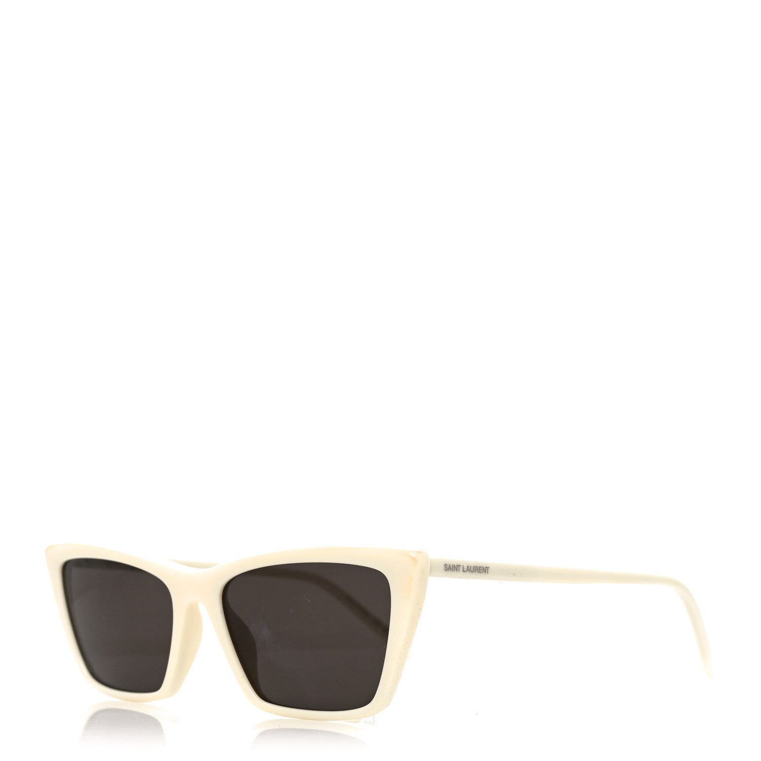 Saint Laurent Cat-Eye Sunglasses — Ivory SL 737