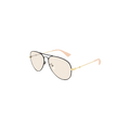 Gucci Aviator Sunglasses — Black