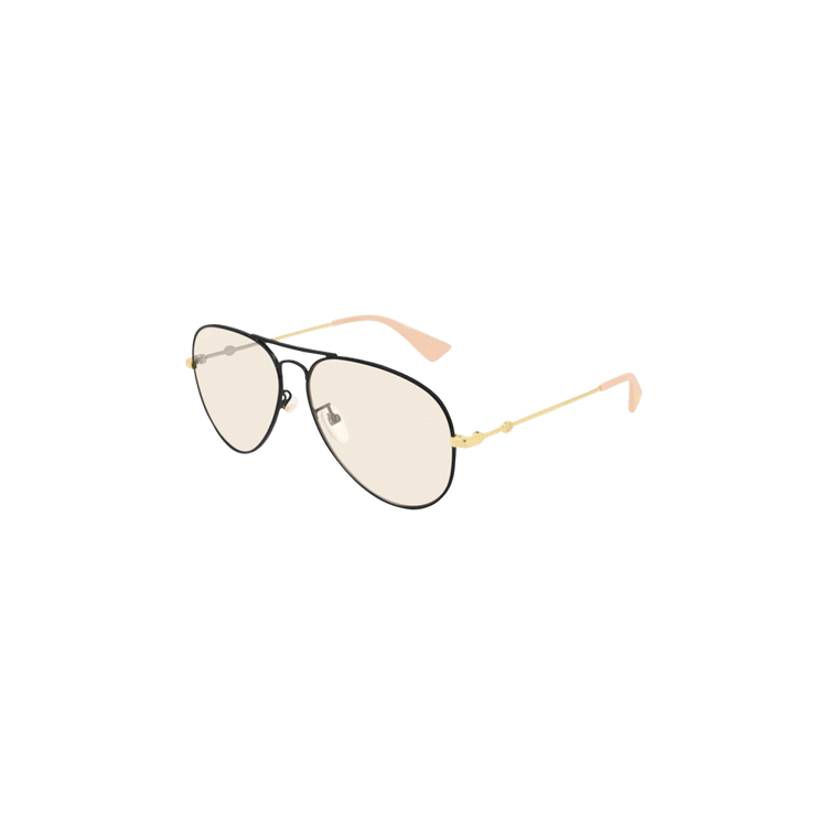 Gucci Aviator Sunglasses — Black