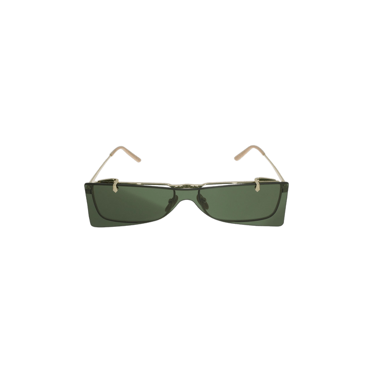 Gucci Rectangular Sunglasses — Gold
