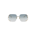 Gucci Rimless Square Sunglasses — Gold