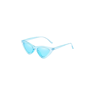 Gucci Clear Frame Cat-eye Sunglasses — Blue