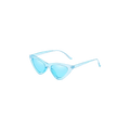 Gucci Clear Frame Cat-eye Sunglasses — Blue