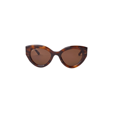 Balenciaga Cat Eye Sunglasses — Brown