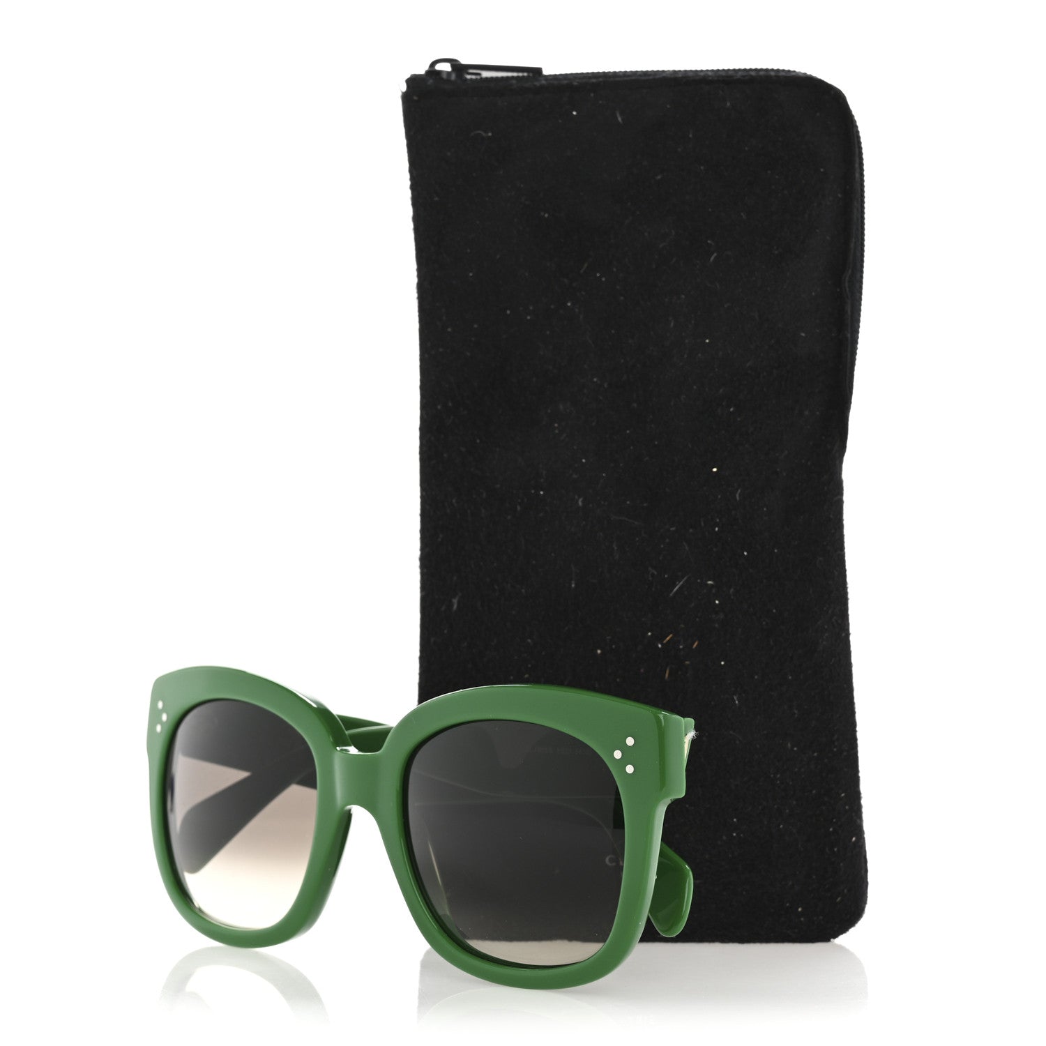 Celine Square Sunglasses — Green