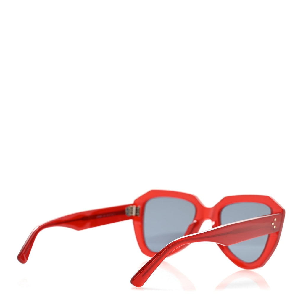 Celine Cat-Eye Sunglasses — Red