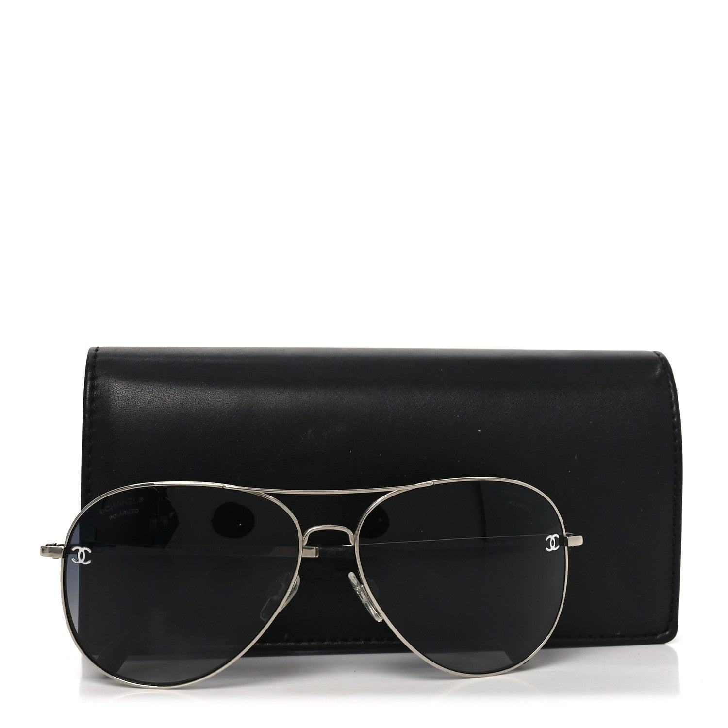 Chanel Aviator Sunglasses — Silver 4189-T