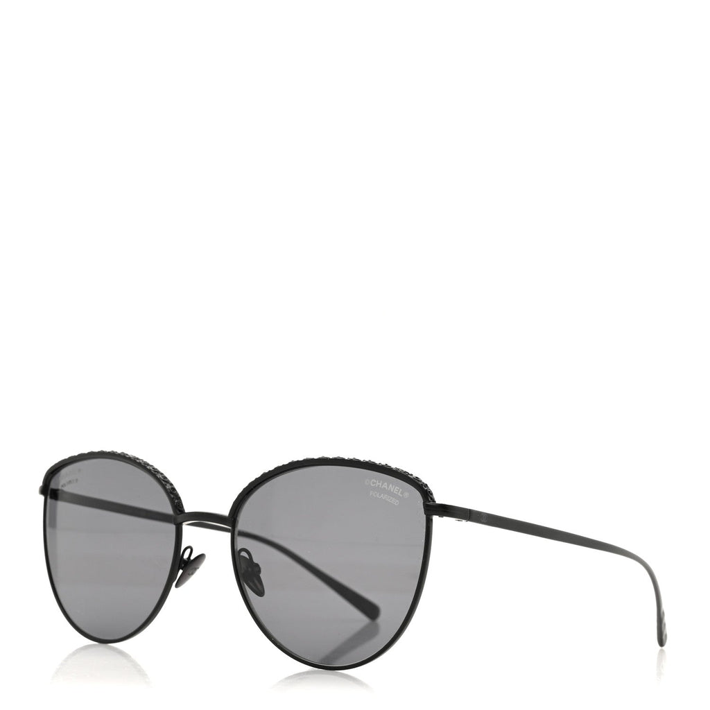 Chanel Cat-Eye Sunglasses — Crystal 4258-B