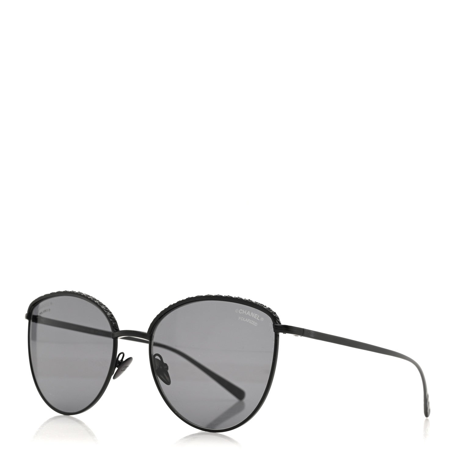 Chanel Cat-Eye Sunglasses — Crystal 4258-B