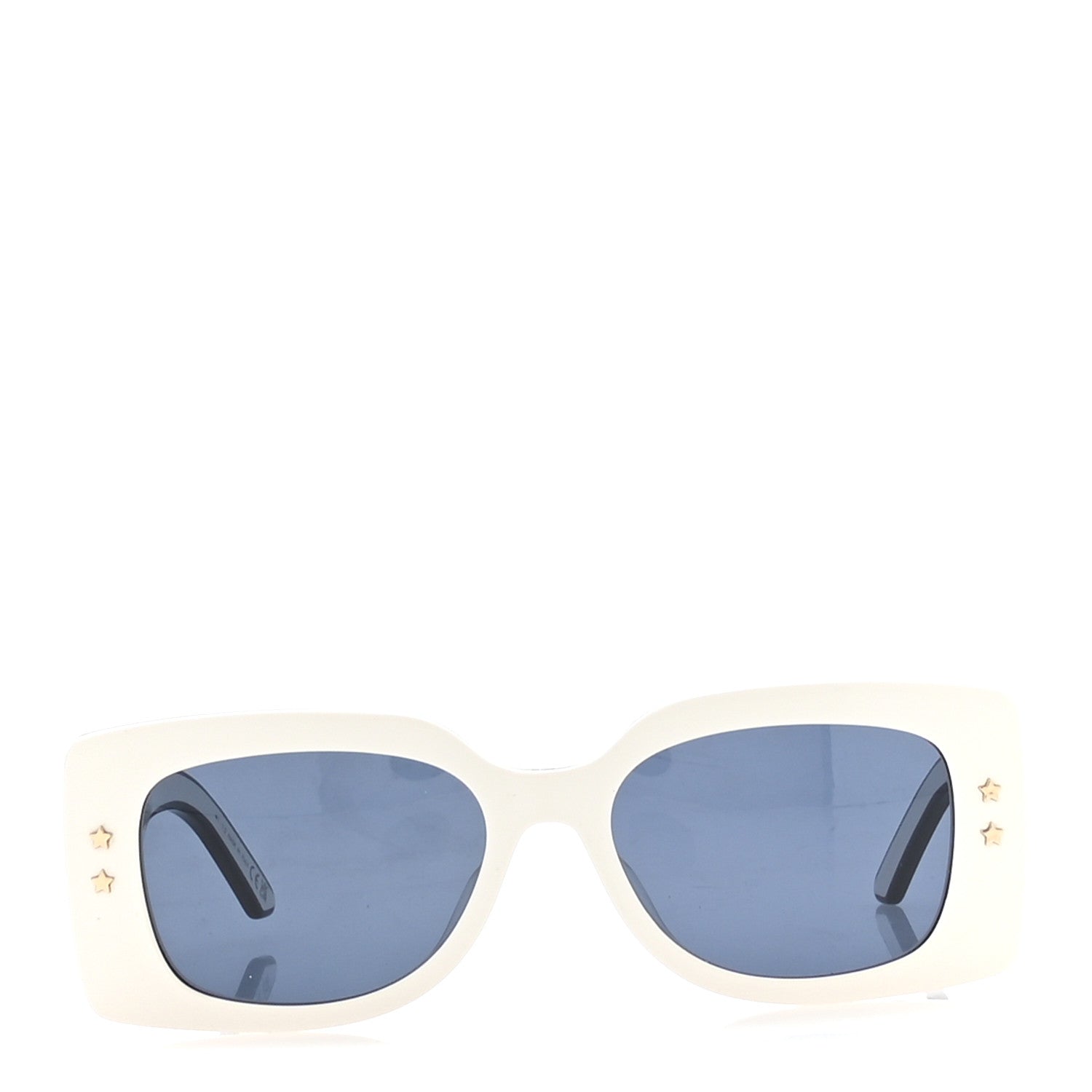 Dior Square Sunglasses — White