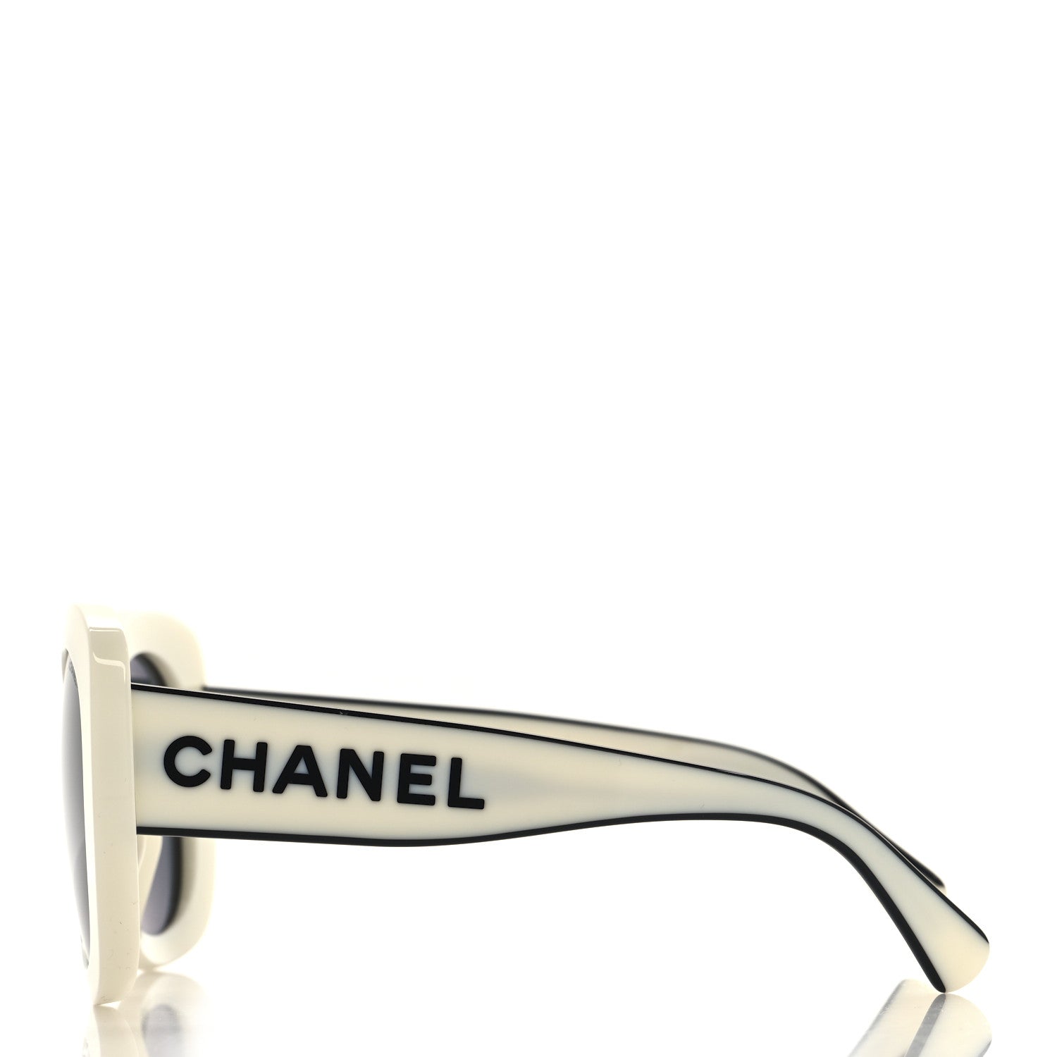 Chanel Oversized Sunglasses — White