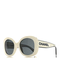Chanel Oversized Sunglasses — White