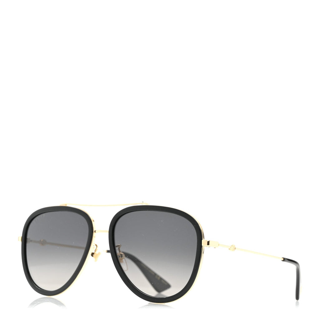 Gucci Aviator Sunglasses — Black GG0062S