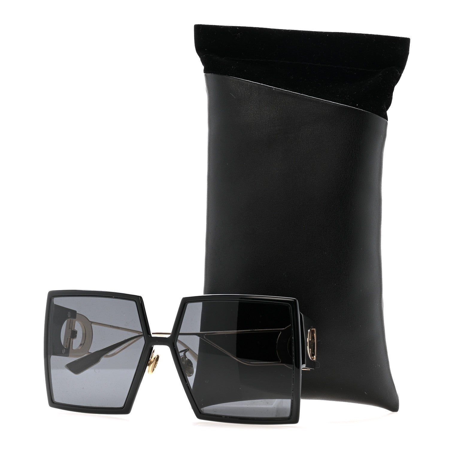 Dior Square Sunglasses — Black