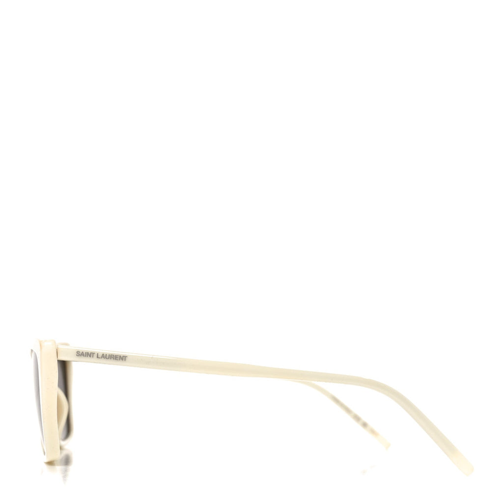 Saint Laurent Cat-Eye Sunglasses — Ivory SL 737