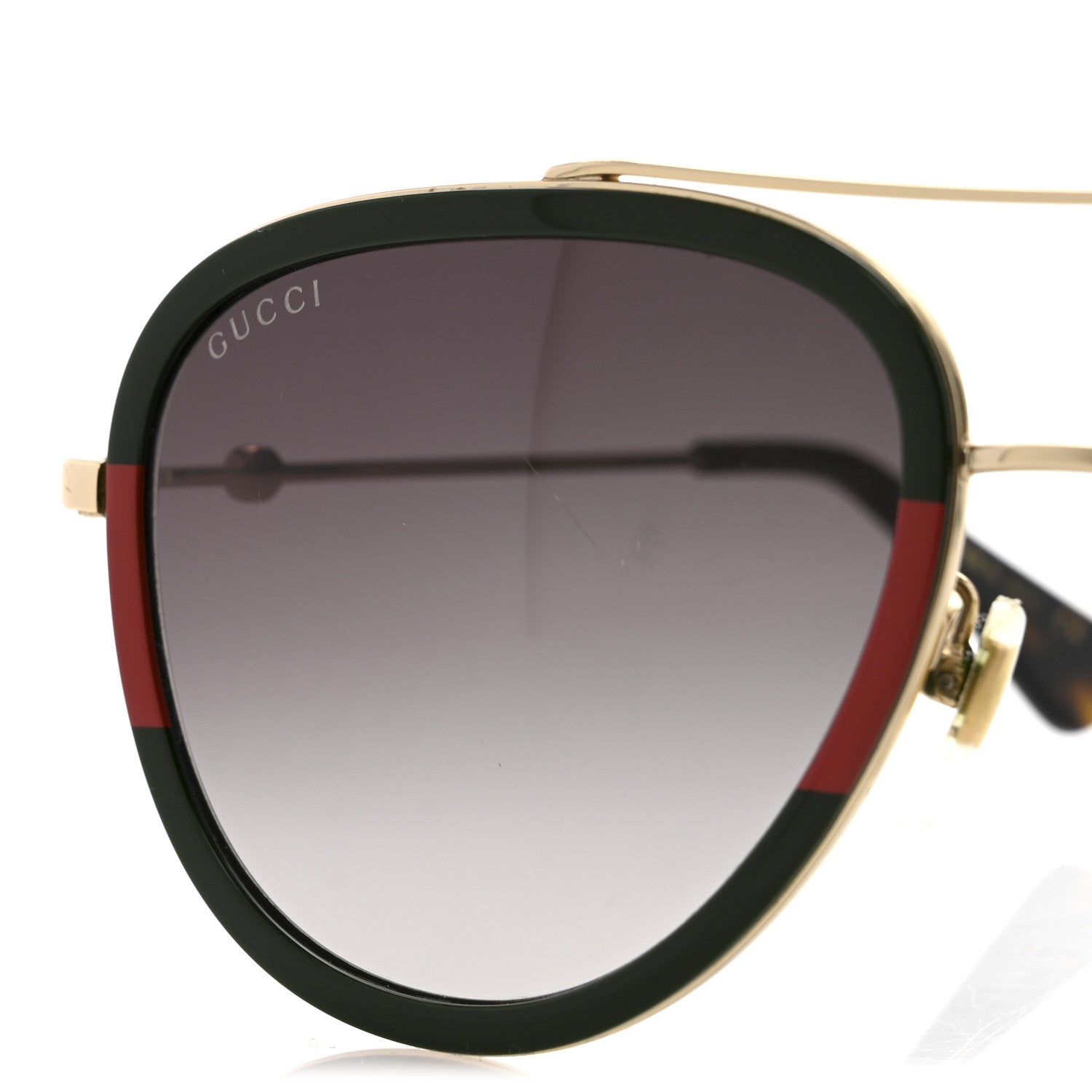 Gucci Aviator Sunglasses — Green GG0062S