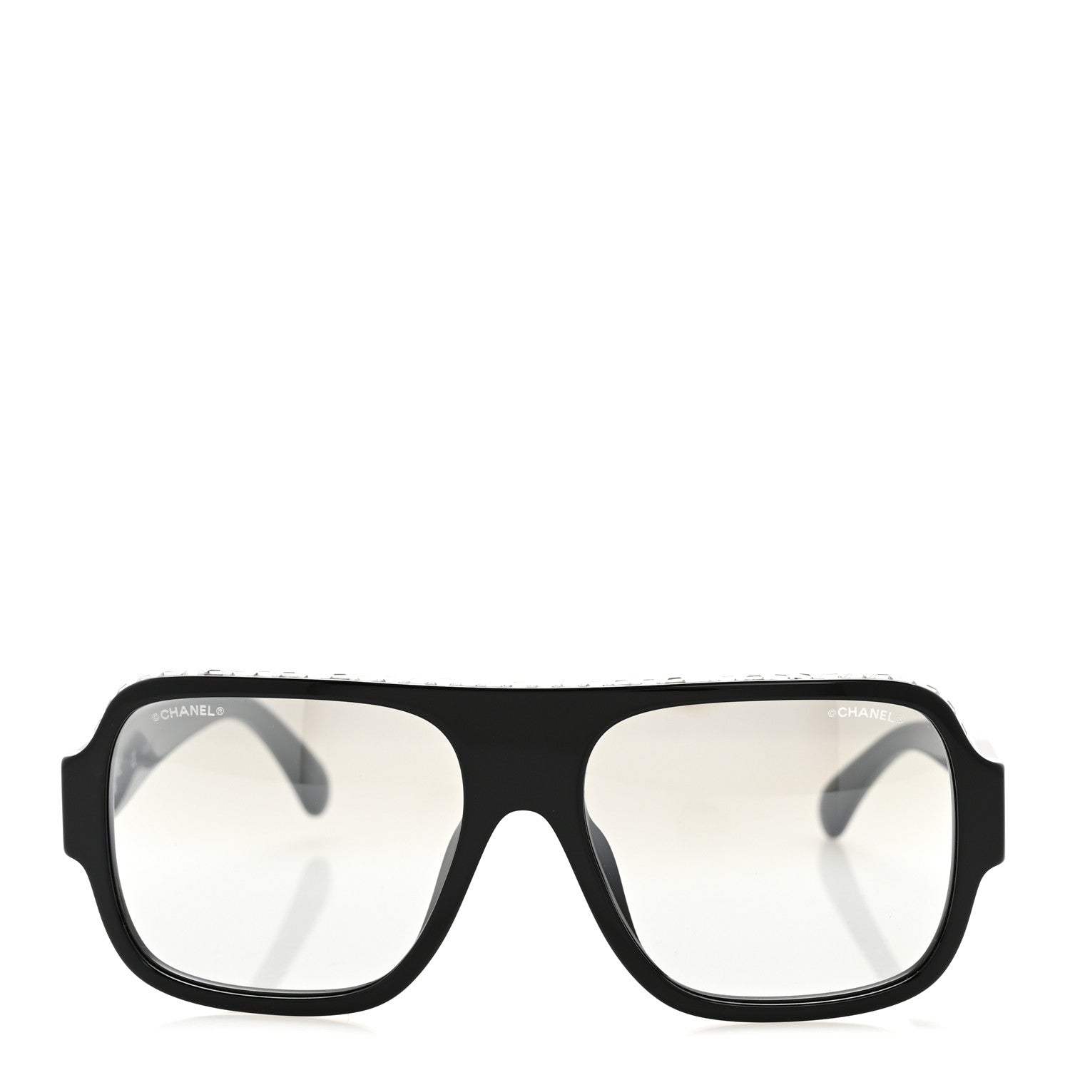 Chanel Shield Sunglasses — Crystal