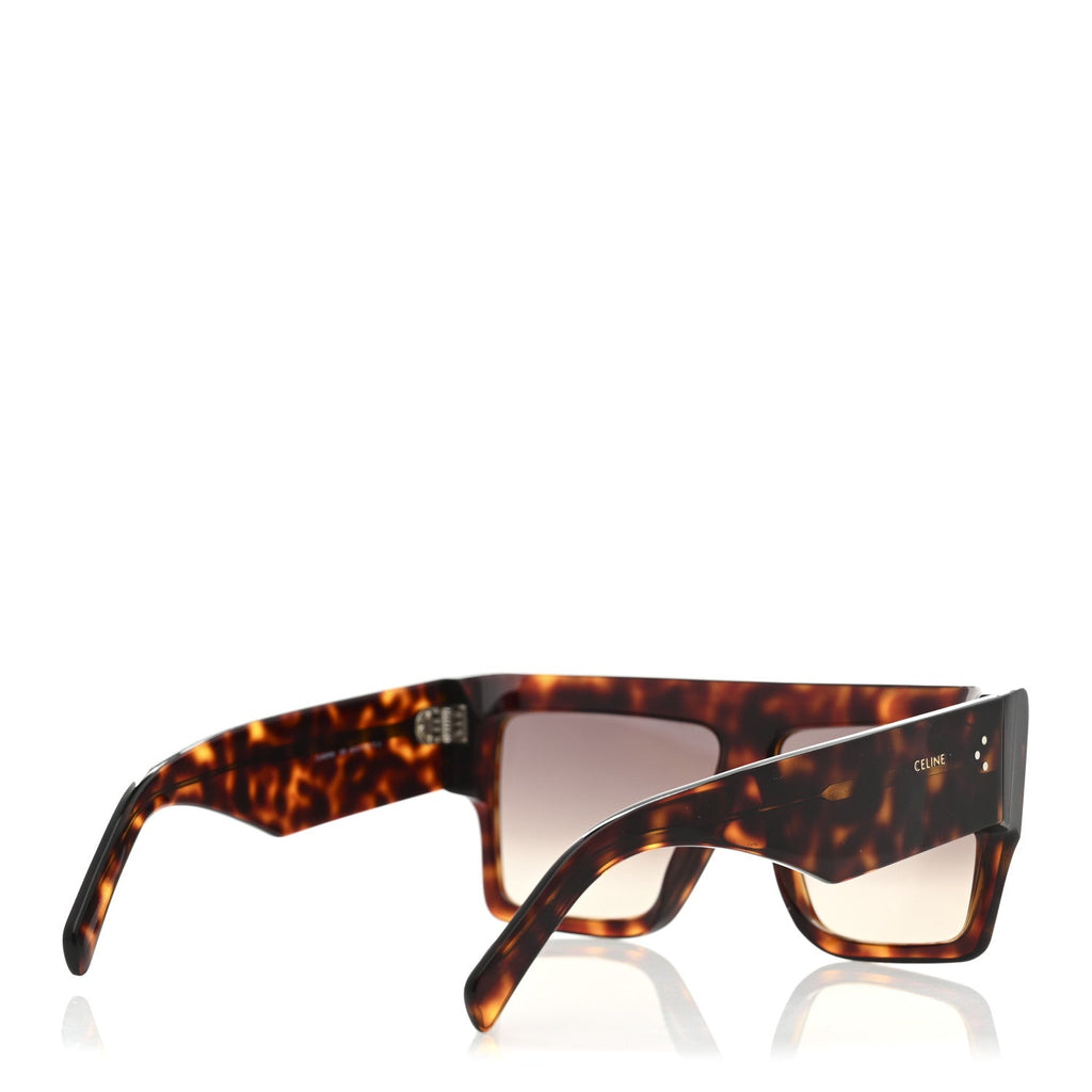 Celine Square Sunglasses — Tortoise