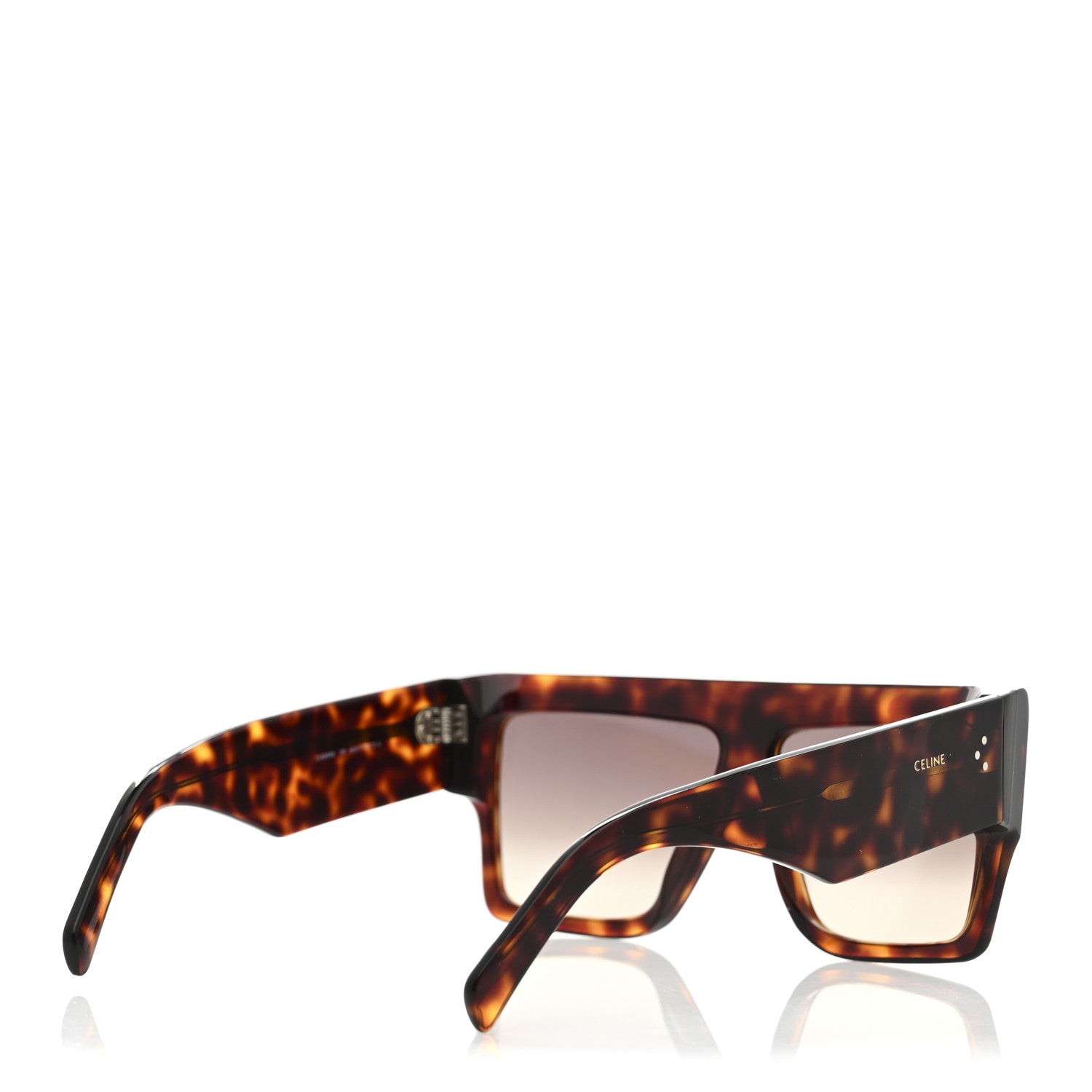 Celine Square Sunglasses — Tortoise