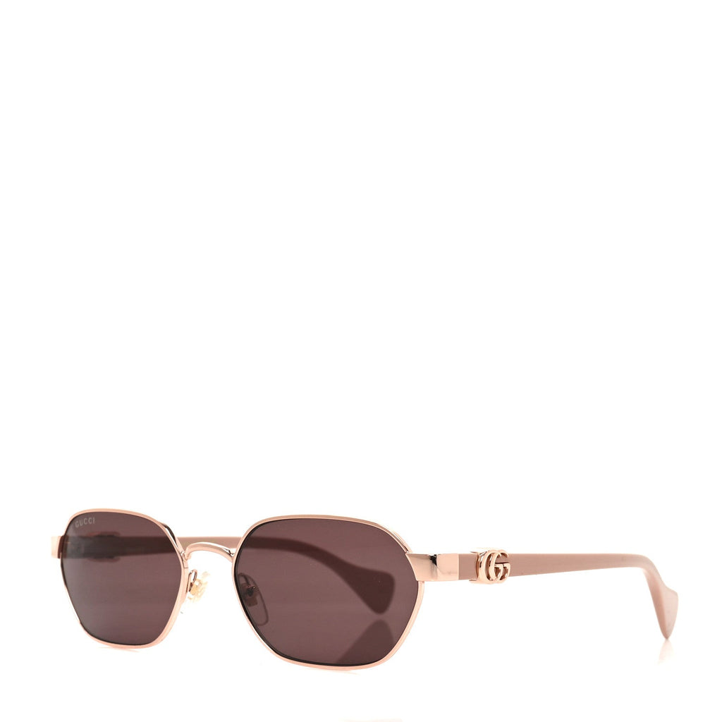 Gucci Square Sunglasses — Rose Gold GG1593S