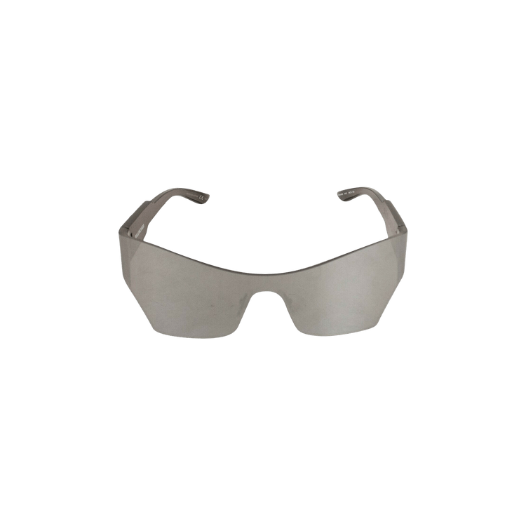Balenciaga Mono Cat Sunglasses — Silver