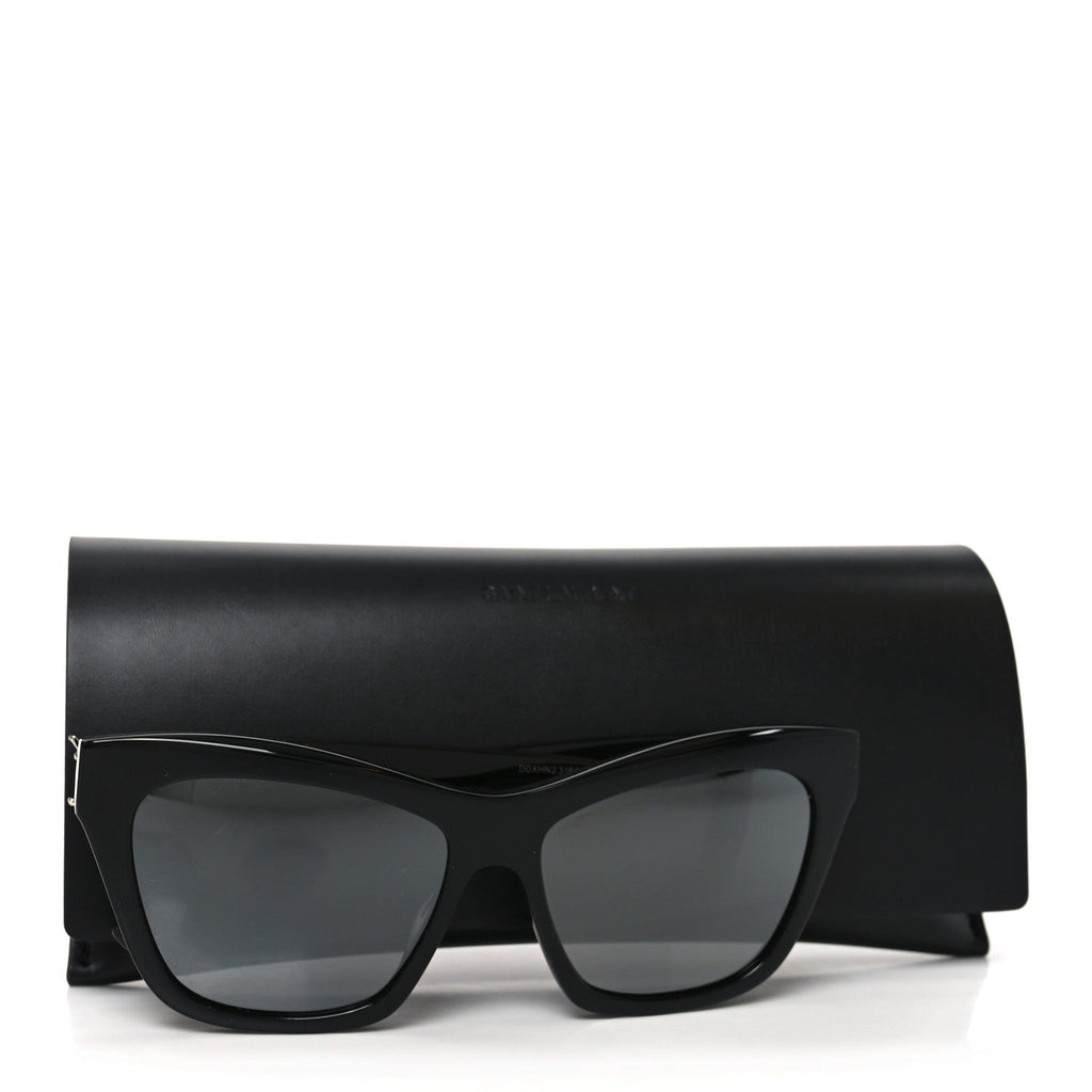 Saint Laurent Cat-Eye Sunglasses — Black