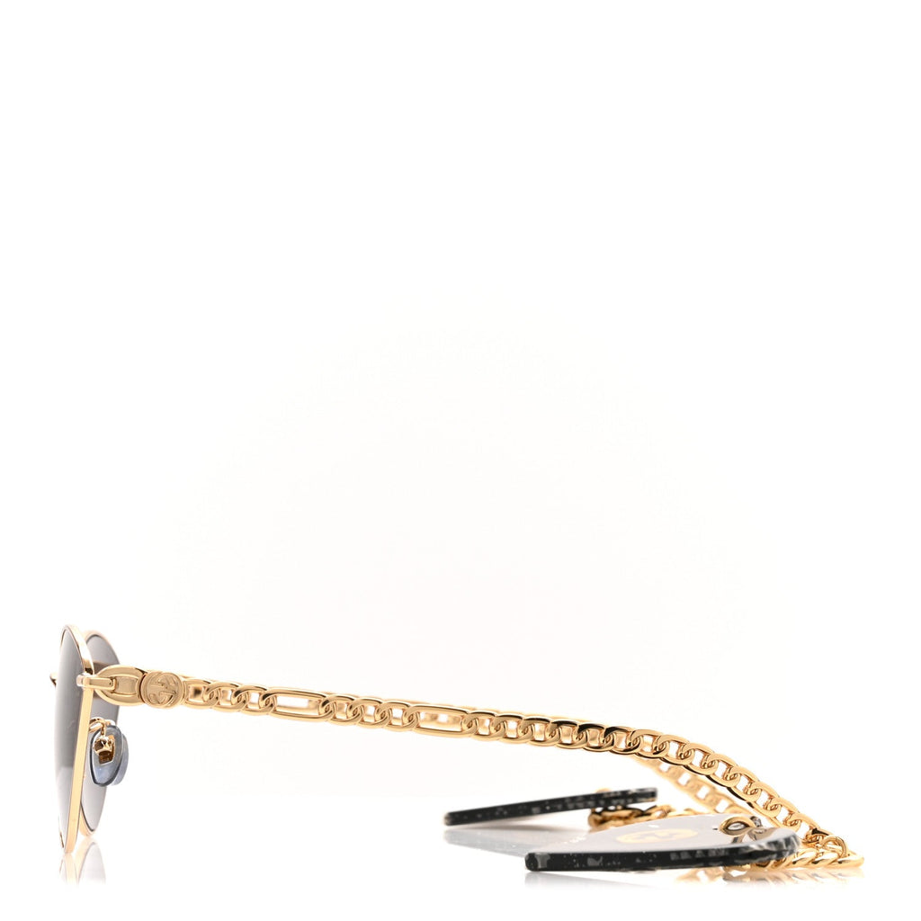 Gucci Cat-Eye Sunglasses — Gold GG0977S
