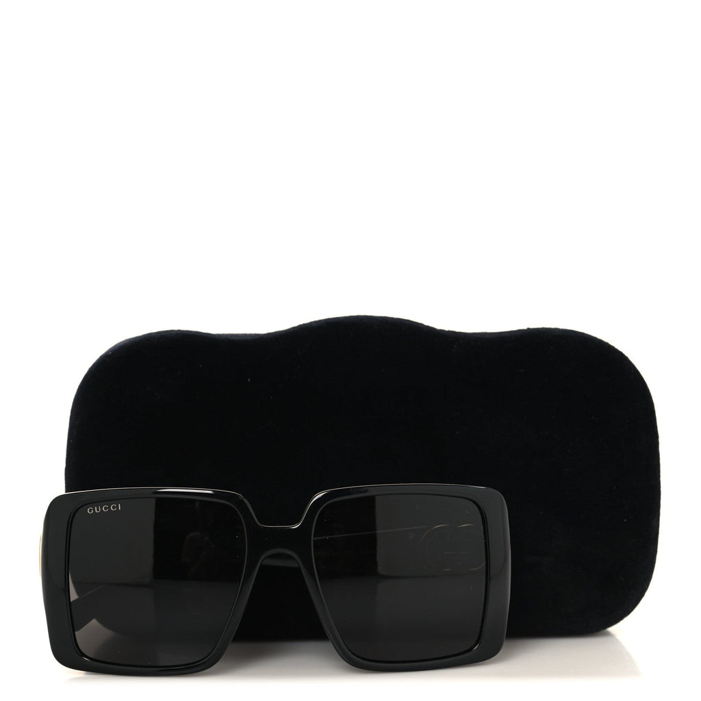 Gucci Square Sunglasses — Black