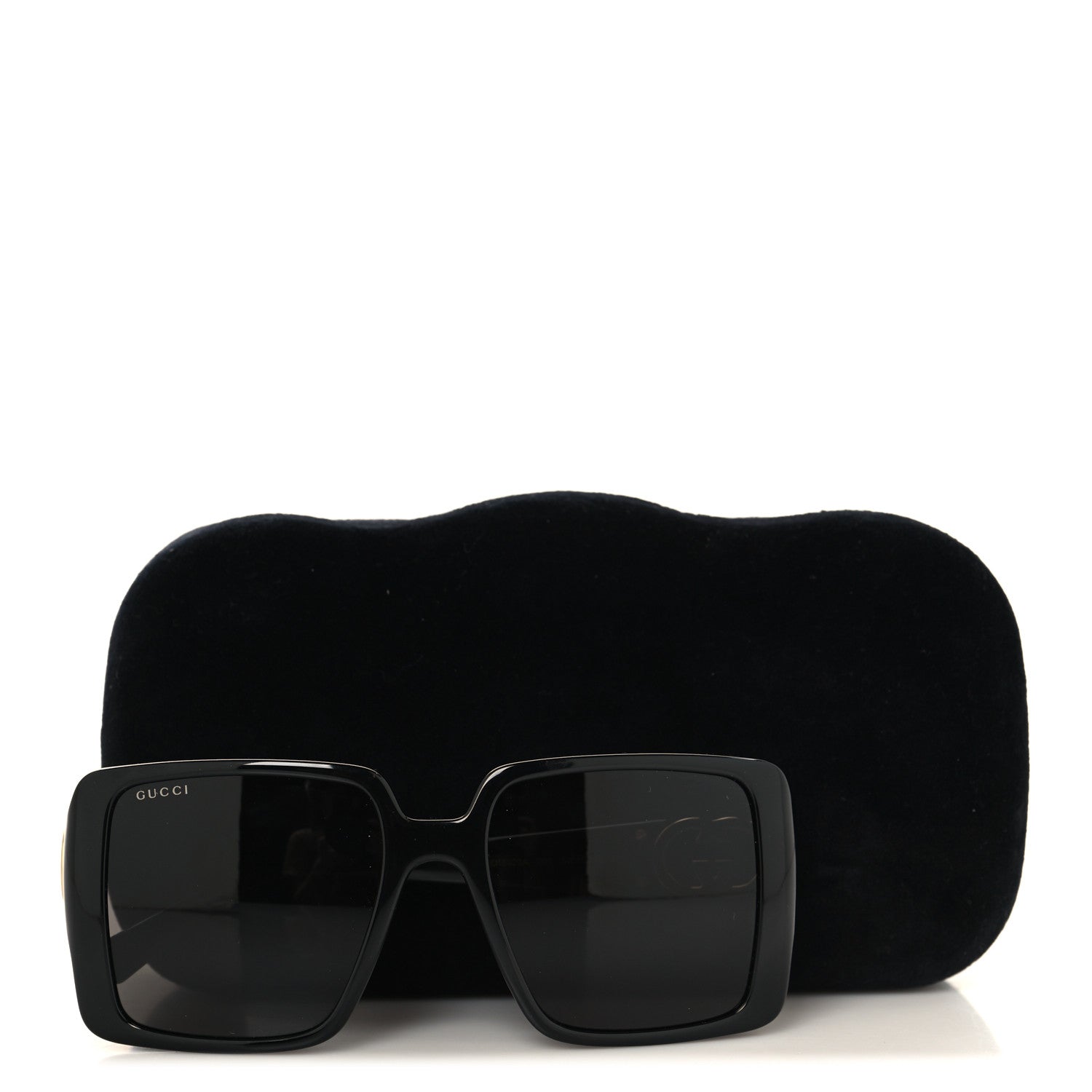 Gucci Square Sunglasses — Black