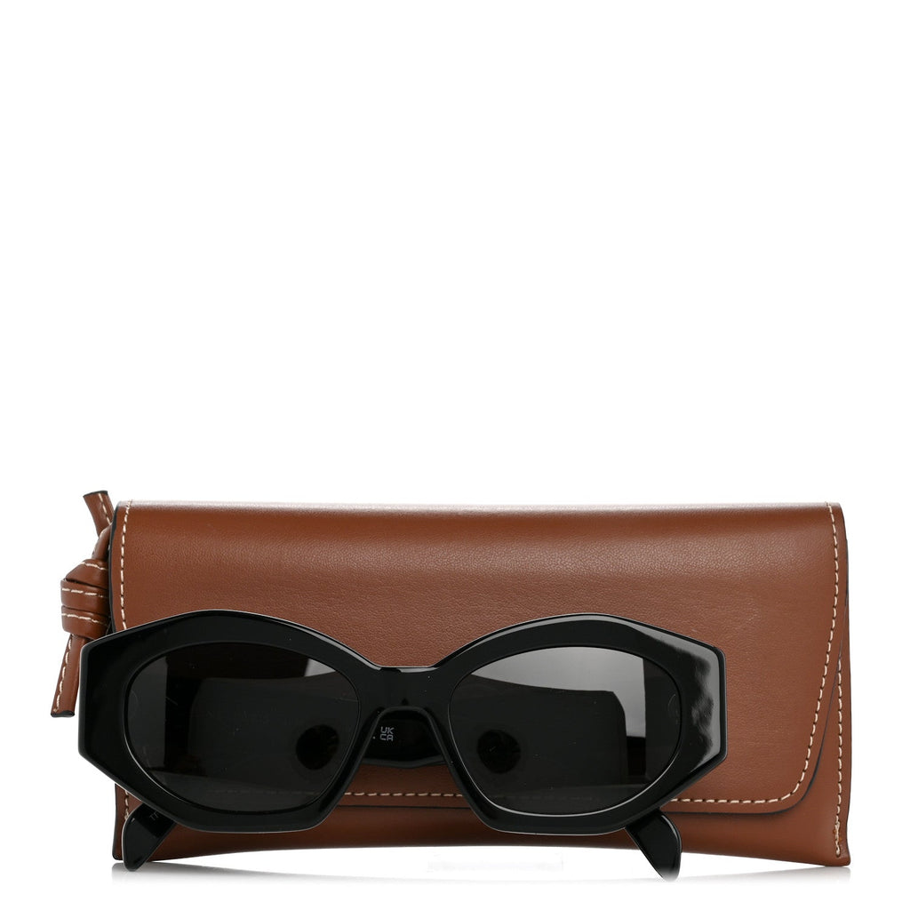 Celine Oval Sunglasses — Black