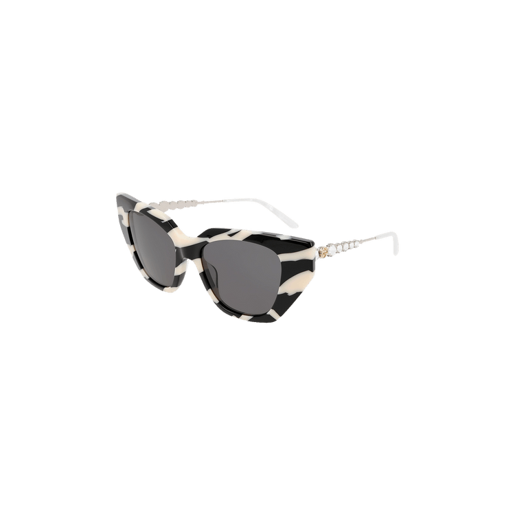 Gucci Zebra Striped Sunglasses — Black