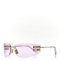 Miu Miu Square Sunglasses — Purple