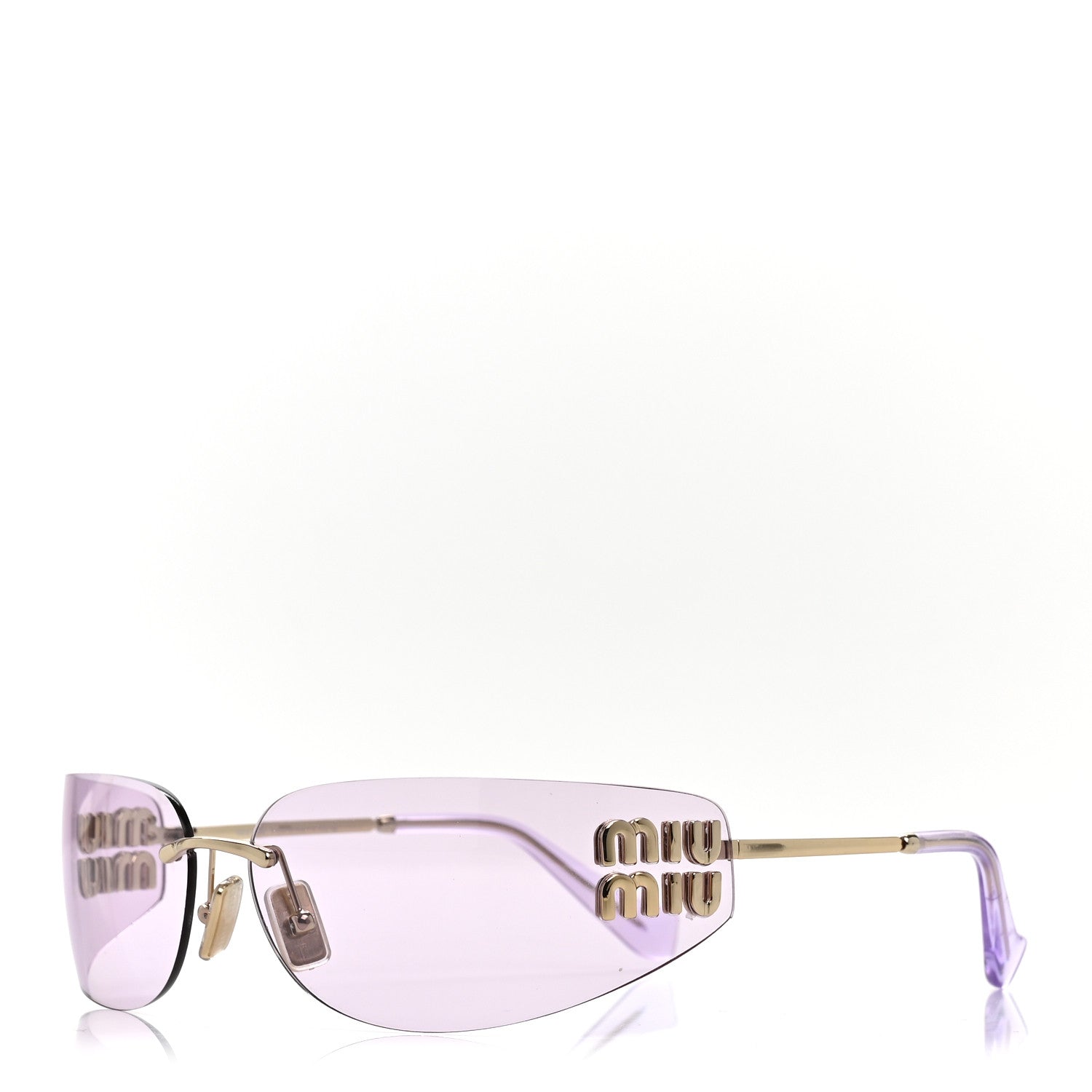Miu Miu Square Sunglasses — Purple