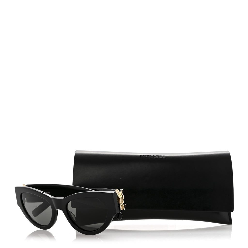 Saint Laurent Cat-Eye Sunglasses — Black