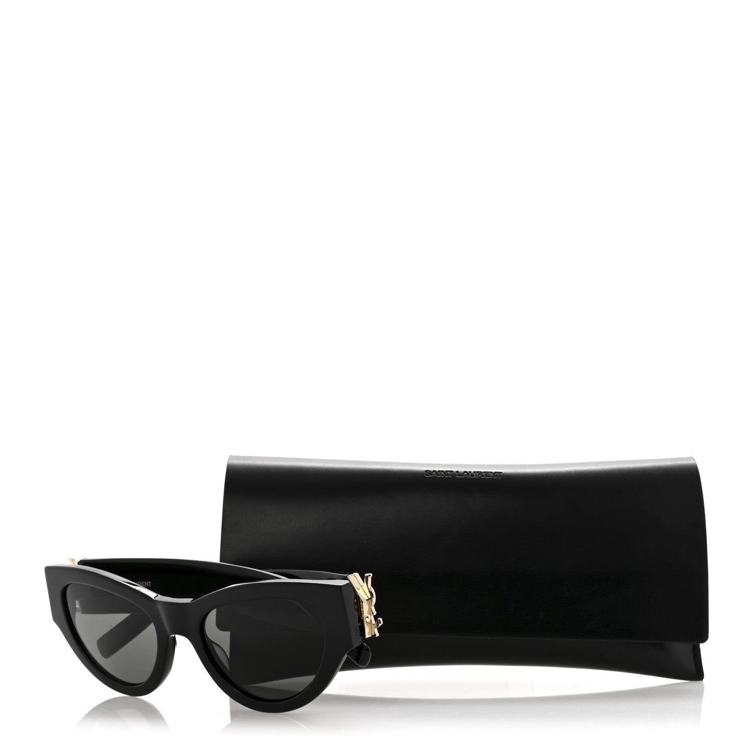 Saint Laurent Cat-Eye Sunglasses — Black
