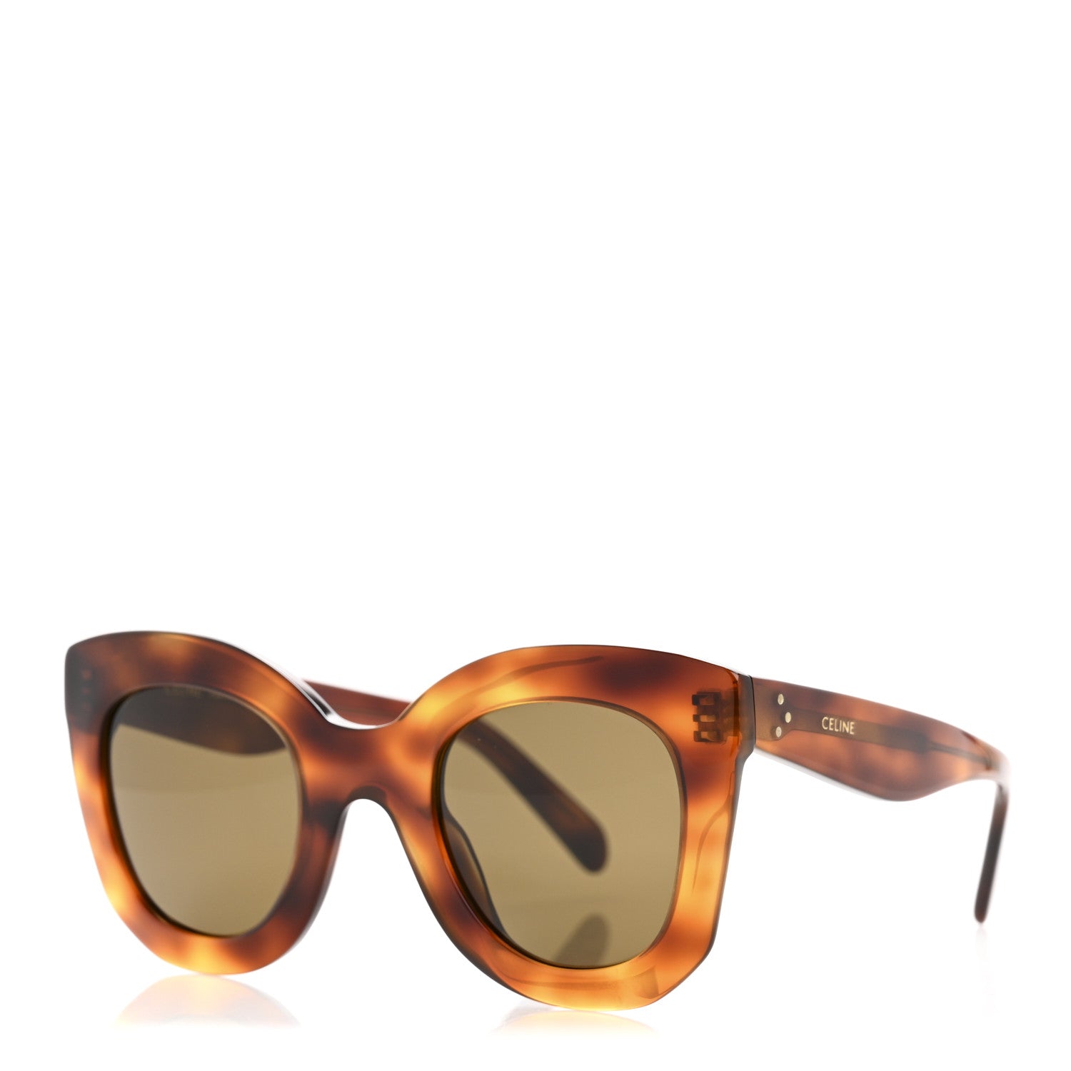 Celine Square Sunglasses — Havana