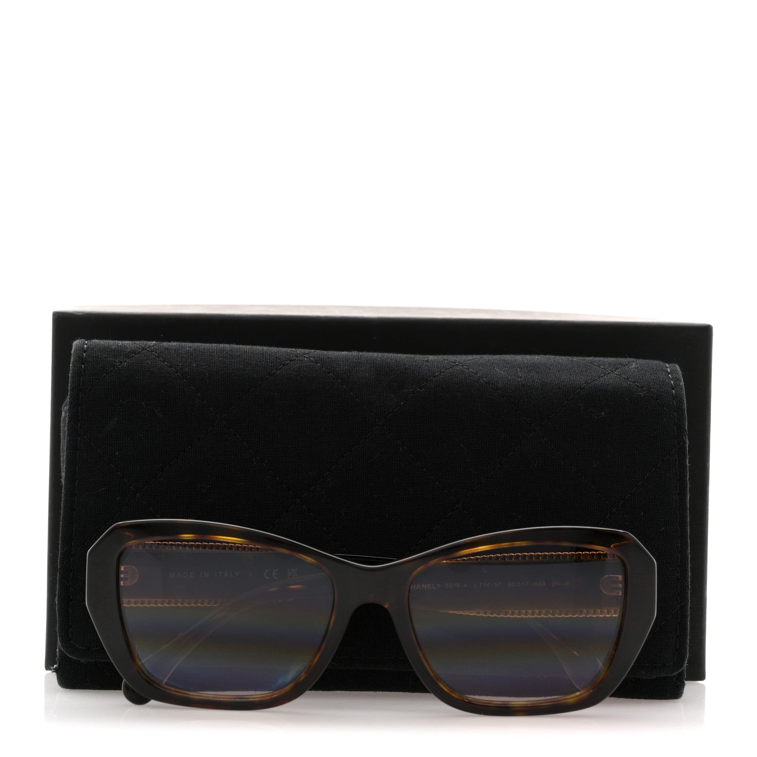 Chanel Square Sunglasses — Tortoise 5516-A