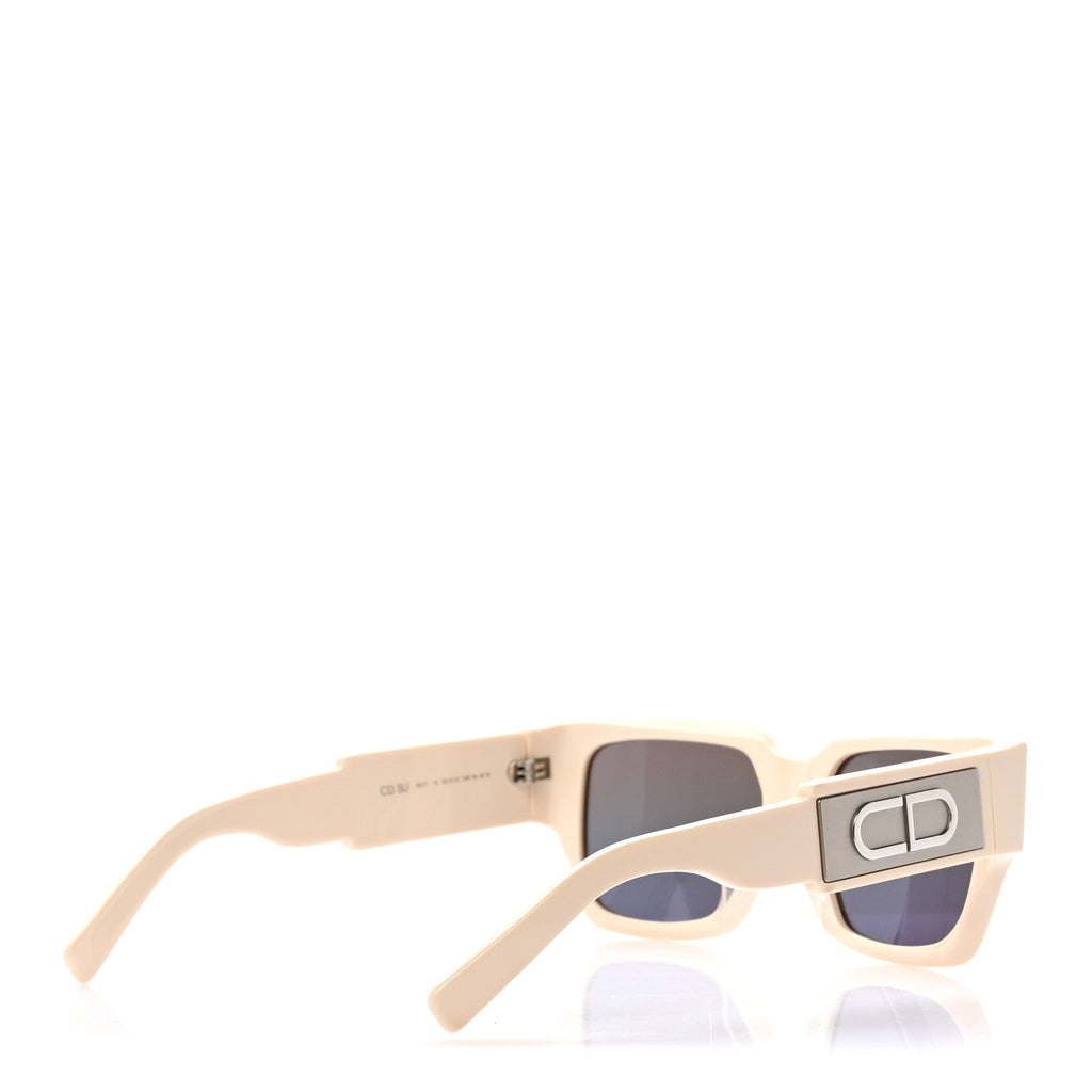 Dior Square Sunglasses — Ivory