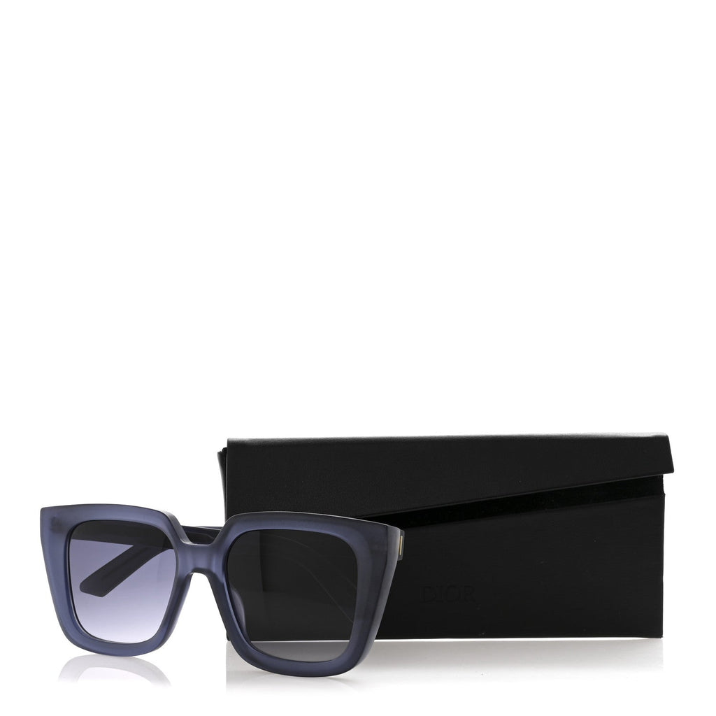 Dior Square Sunglasses — Blue