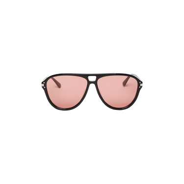Amiri Aviator Logo Sunglasses — Black