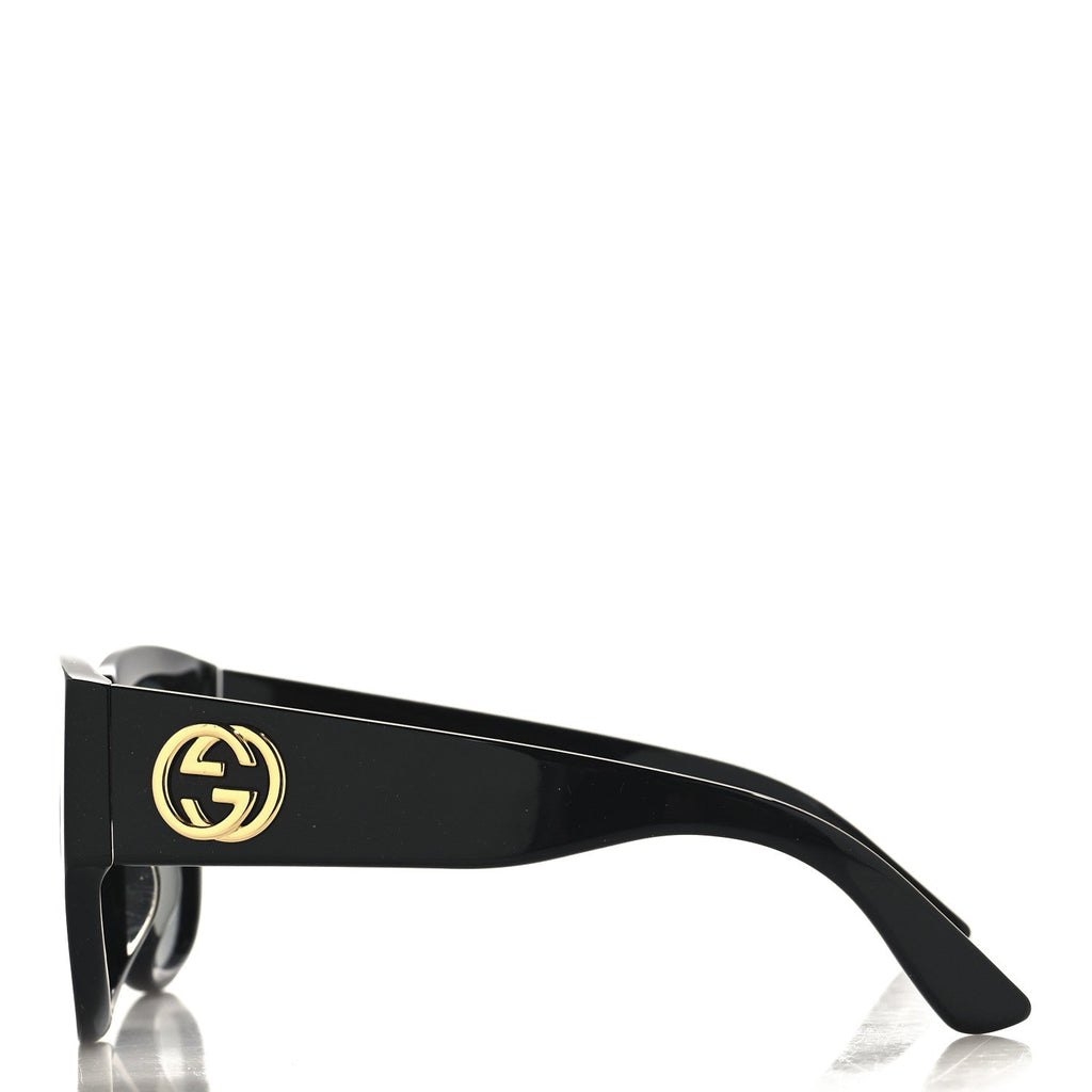 Gucci Square Sunglasses — Black
