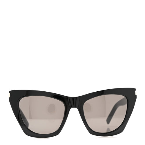 Saint Laurent Cat-Eye Sunglasses — Black SL214